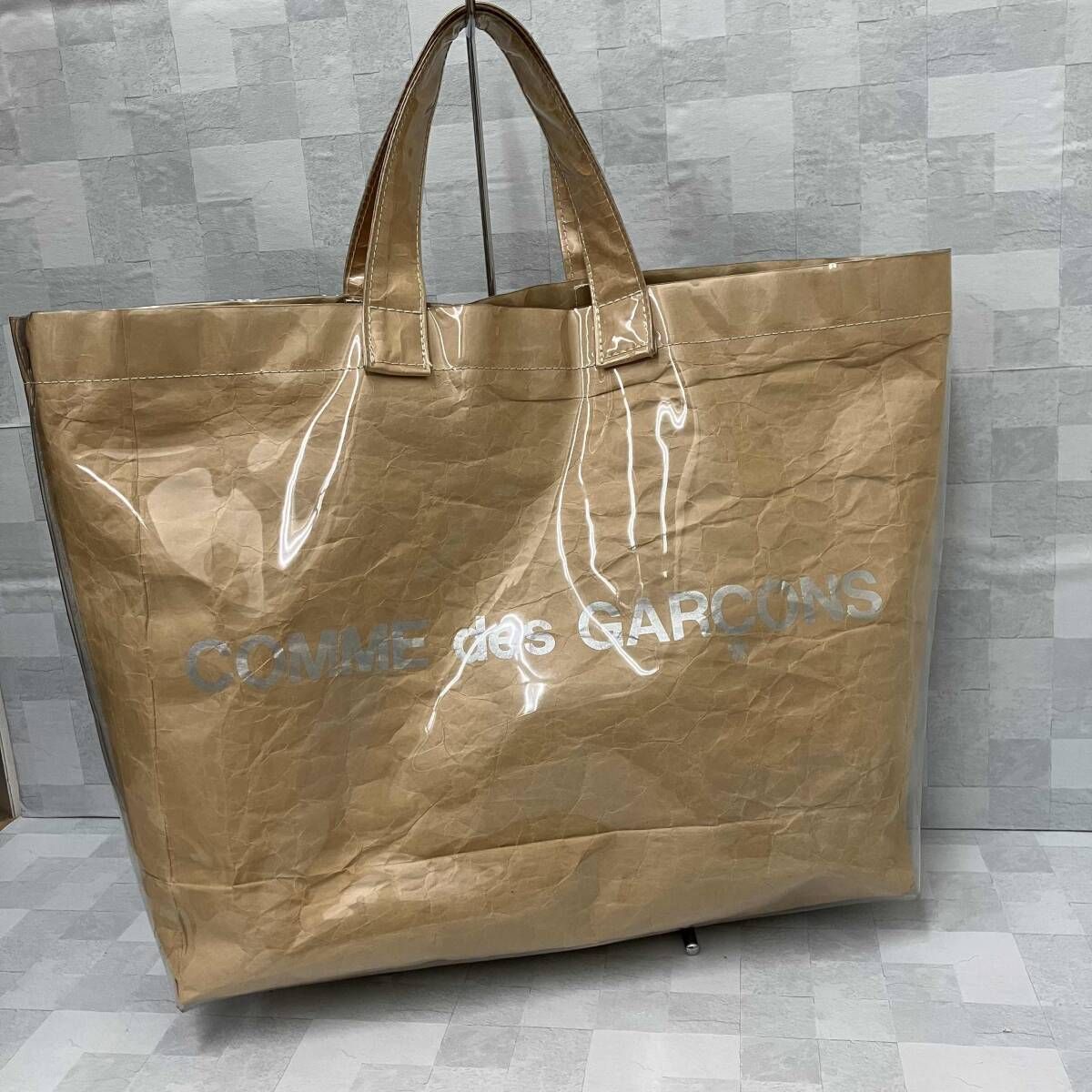 COMME des GARCONS コムデギャルソン トートバッグ ビニールトート GO 