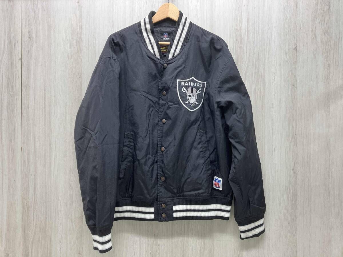 AVIREX (アヴィレックス) 6192144 BLK NFL RAIDERS スタジャン 表記 