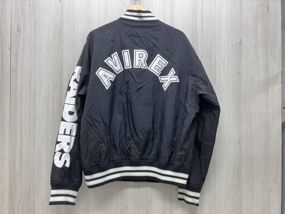 AVIREX (アヴィレックス) 6192144 BLK NFL RAIDERS スタジャン 表記 
