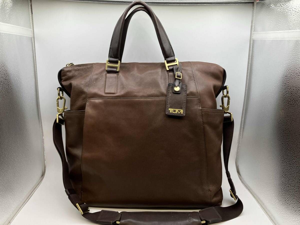 トゥミ ビーコン ヒル 2way トートバッグ ブラウン オールレザー tumi TUMI／ビーコンヒル／ボイルストン／2Way／トートバッグ／ブラウン