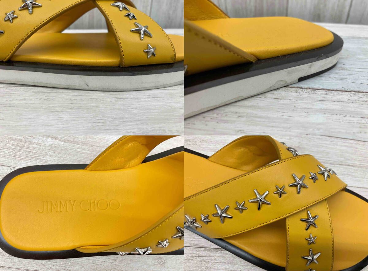 ブランドプラス JIMMY CHOO／PALMO／26.5cm／メンズ／イエロー／スター 