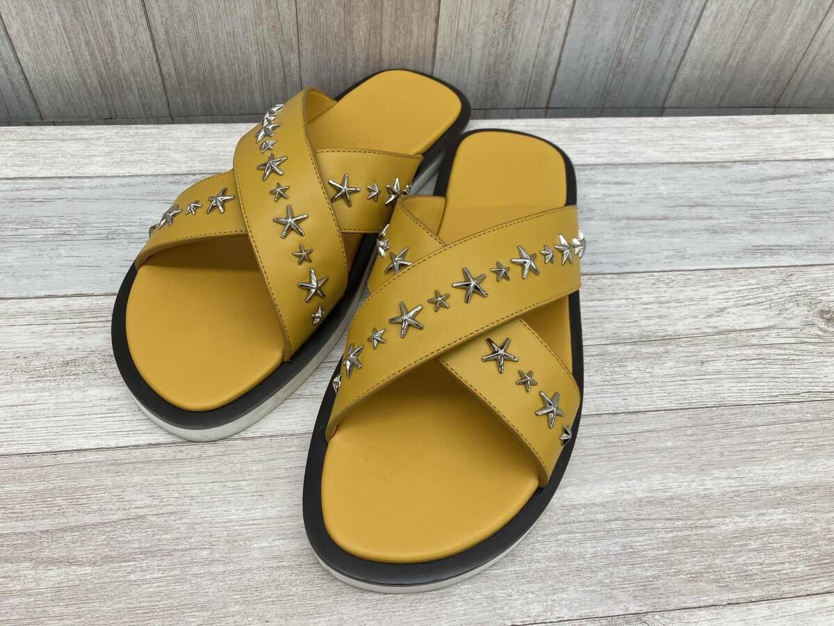 ブランドプラス JIMMY CHOO／PALMO／26.5cm／メンズ／イエロー／スター 