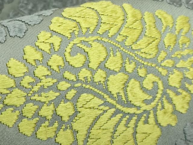 平和屋着物○極上 西陣 河合美術織物謹製 六通柄袋帯 唐織 藤花房 菱