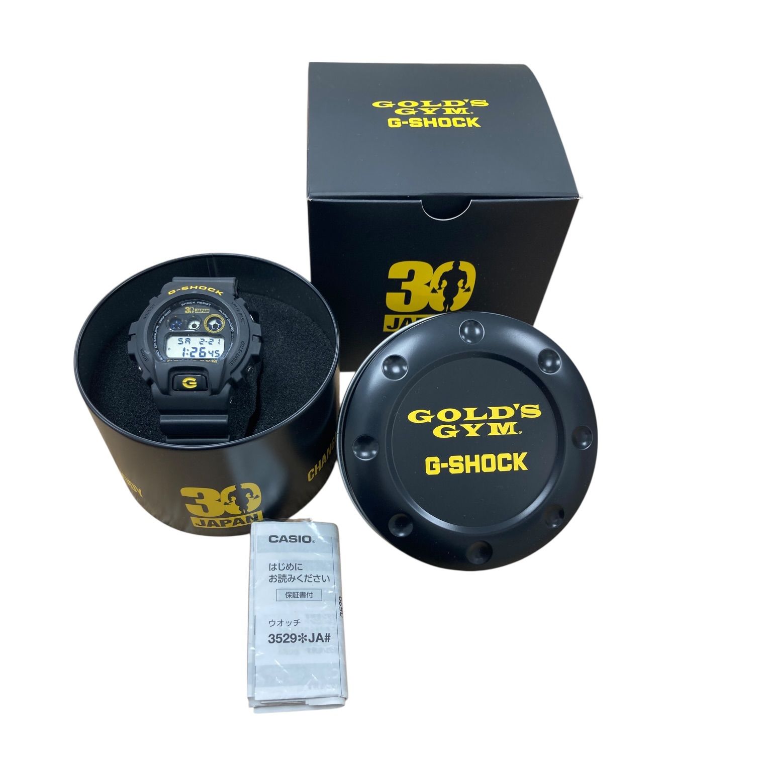 稼働品CASIO カシオ G-SHOCK ジーショック 3529/DW-6900X ゴールド 