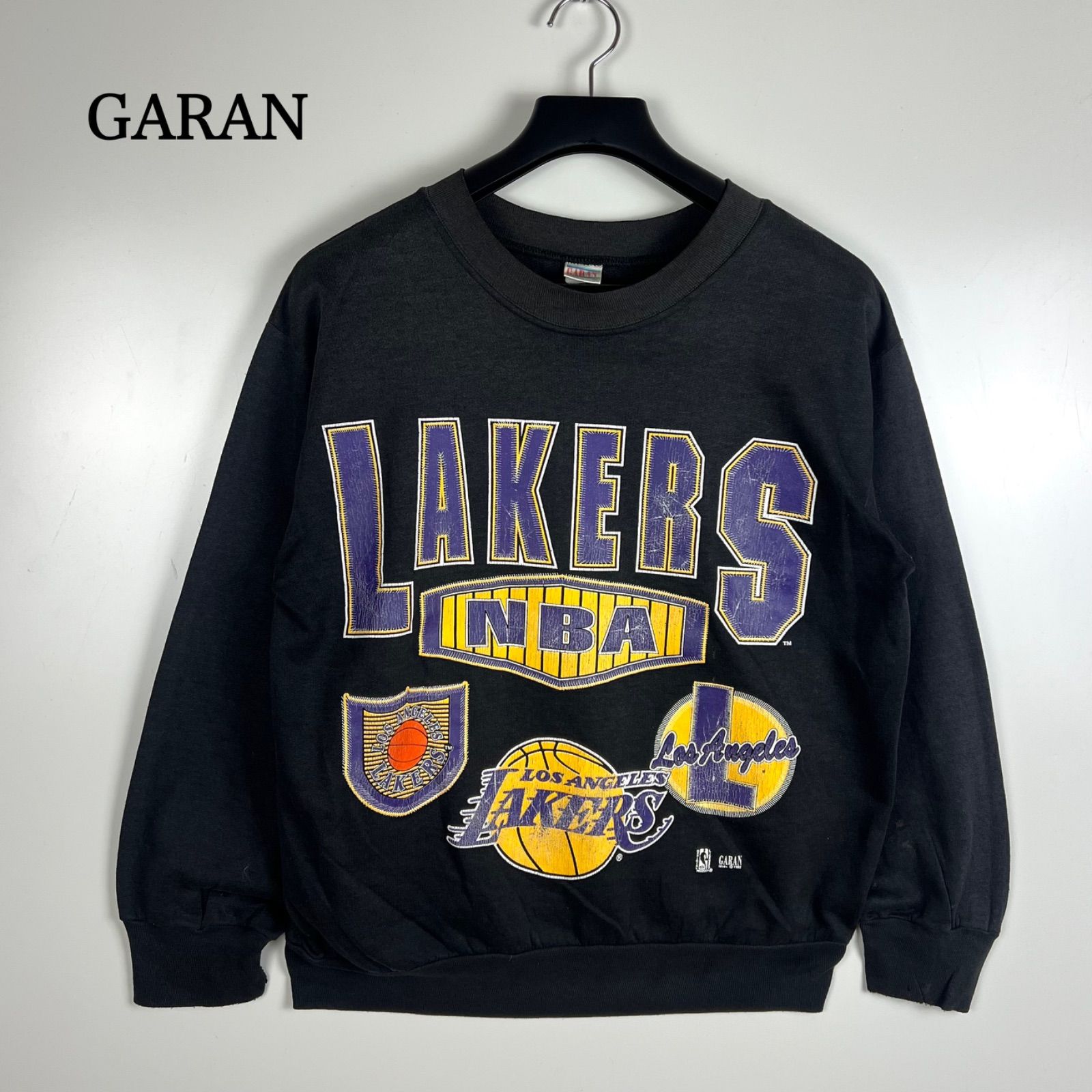 GARAN 90s 1992 USA vintage NBA Lakers sweatshirts L ロサンゼルス 