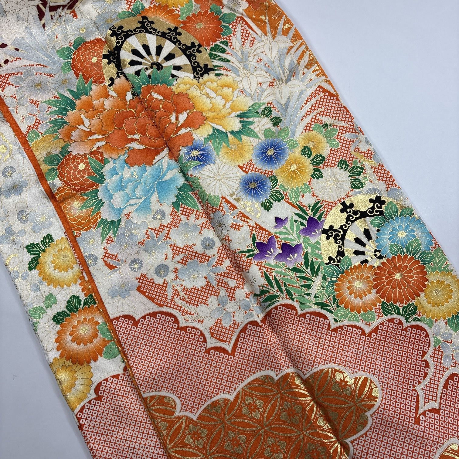 振袖 4枚 正絹 着物まとめ売り 同梱購入歓迎 リメイク用 着付け練習用