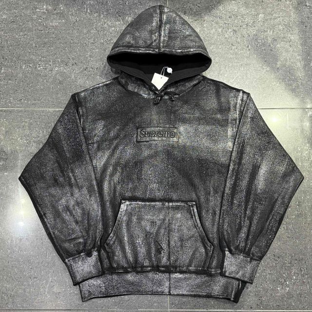 Supreme 24ss x MM6 Maison Margiela Box Logo Hooded Sweatshirt Size