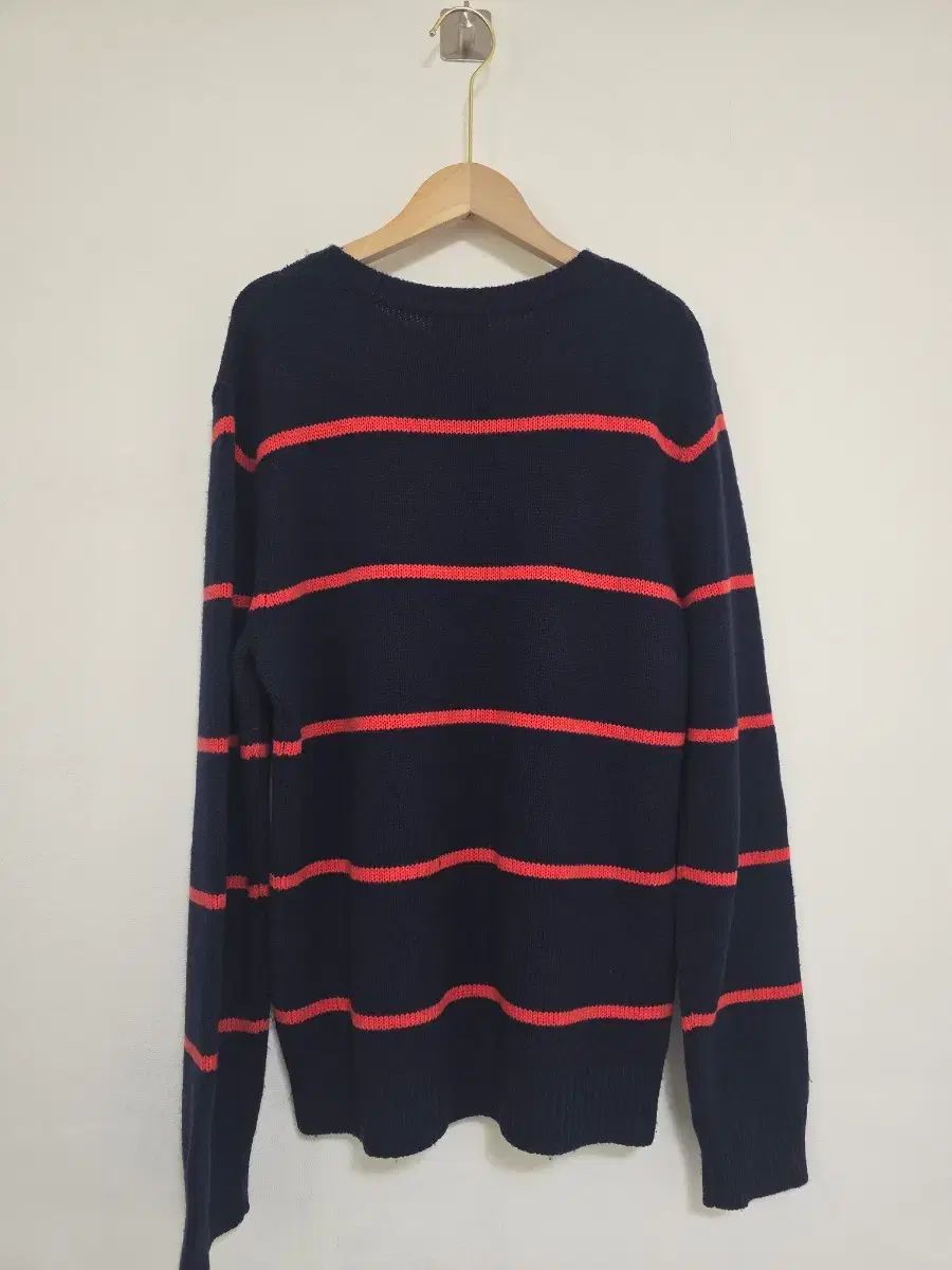A.P.C. アーペーセー ウール カシミア ストライプ ニット L A.P.C. 