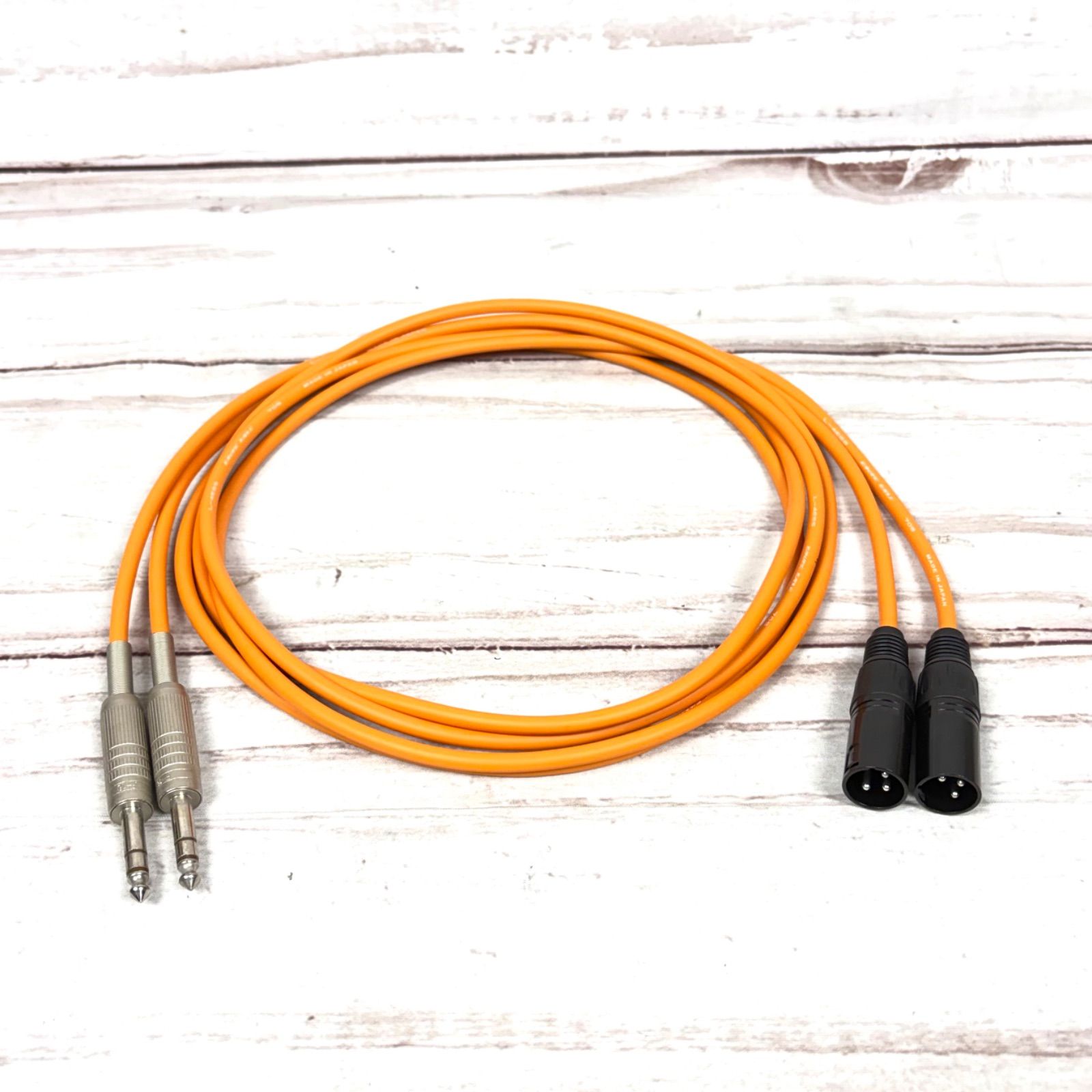 CANARE L-4E6S ORANGE TRS XLR ケーブル 2m 2本セット - メルカリ