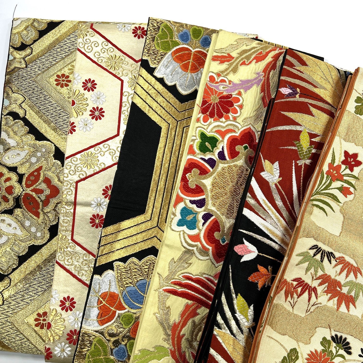 袋帯 6本 正絹 帯まとめ売り 同梱購入歓迎 リメイク用 着付け練習用