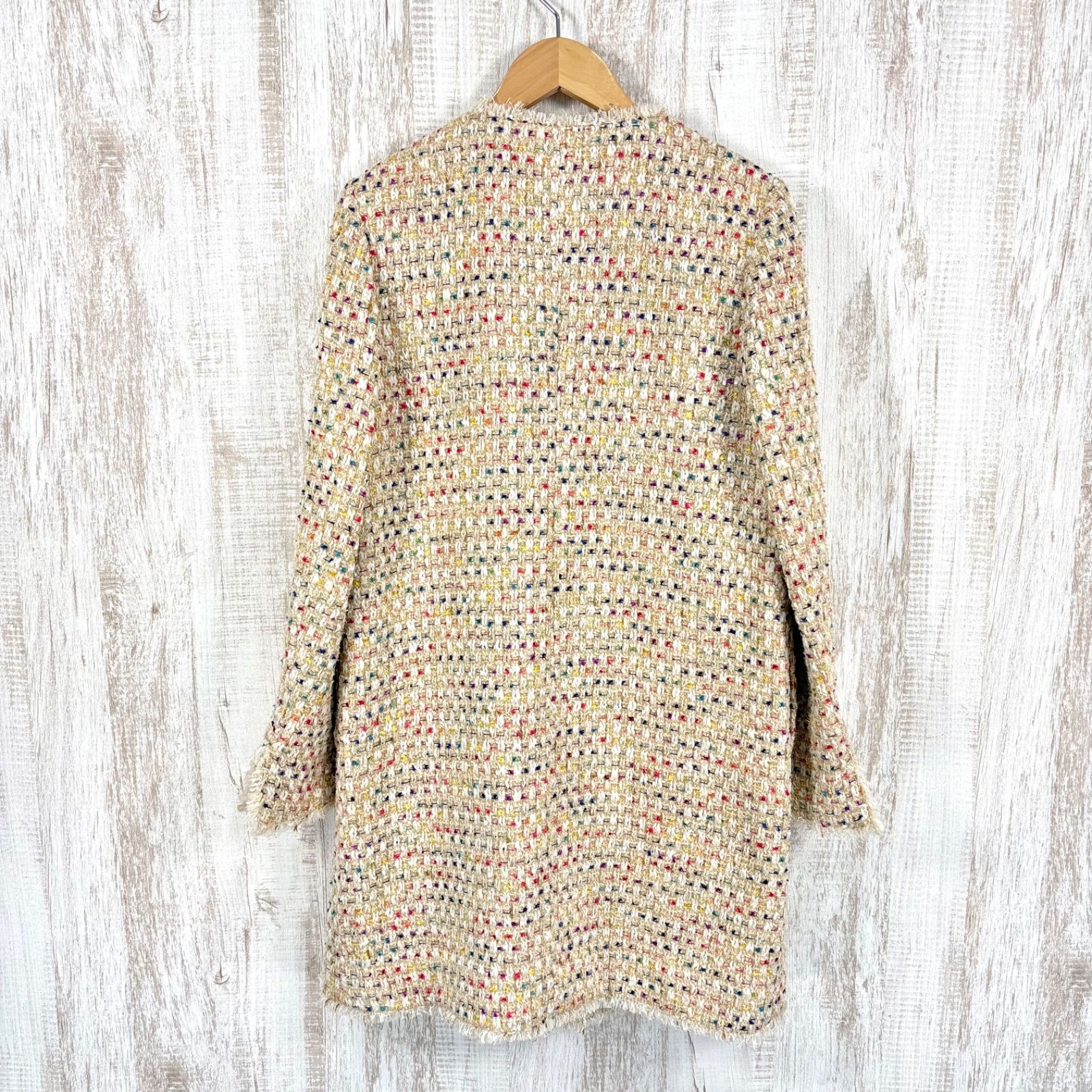 theory luxe セオリーリュクス マルチカラー ツイード ロング