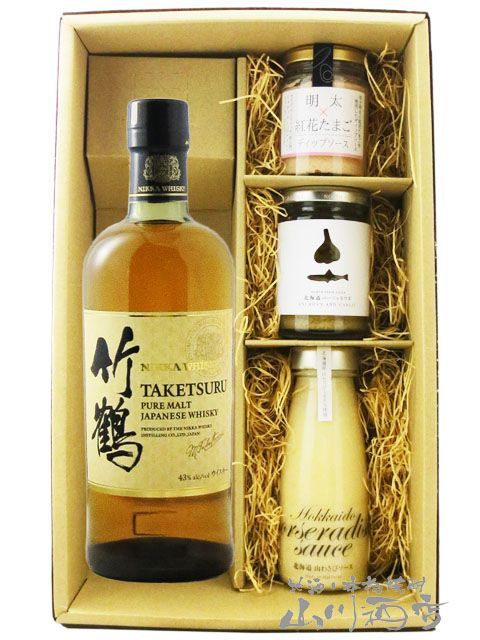 竹鶴 ピュアモルト 700ml + ディップ3種セット 【 8925 】 【 送料無料 