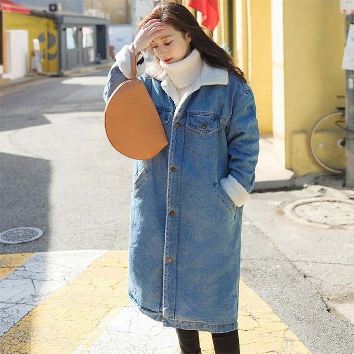 送料無料 デニムジャケット ボアコート レディース 裏ボア デニム