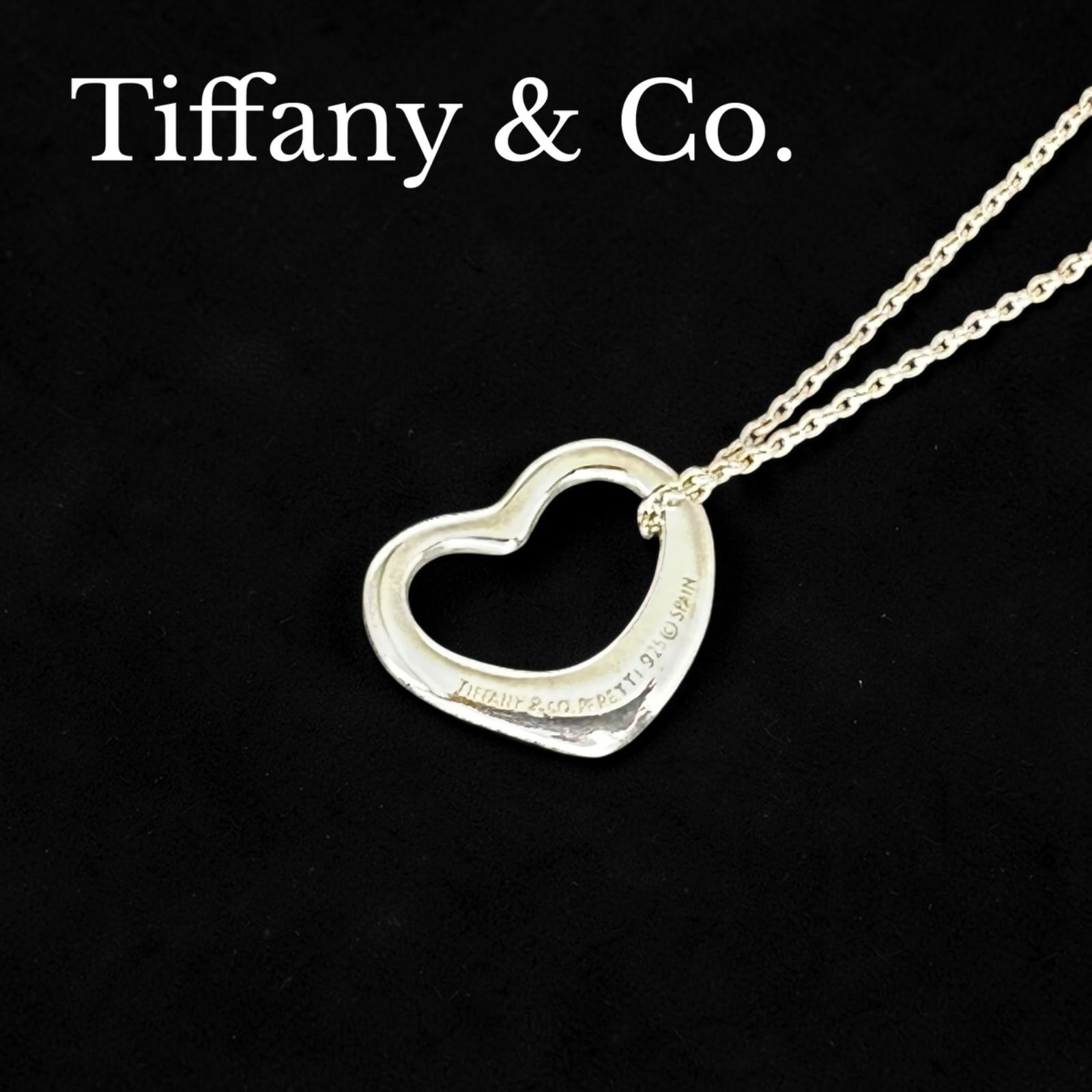 Tiffany ティファニー ダブル オープンハート ネックレス ミニ コンビ