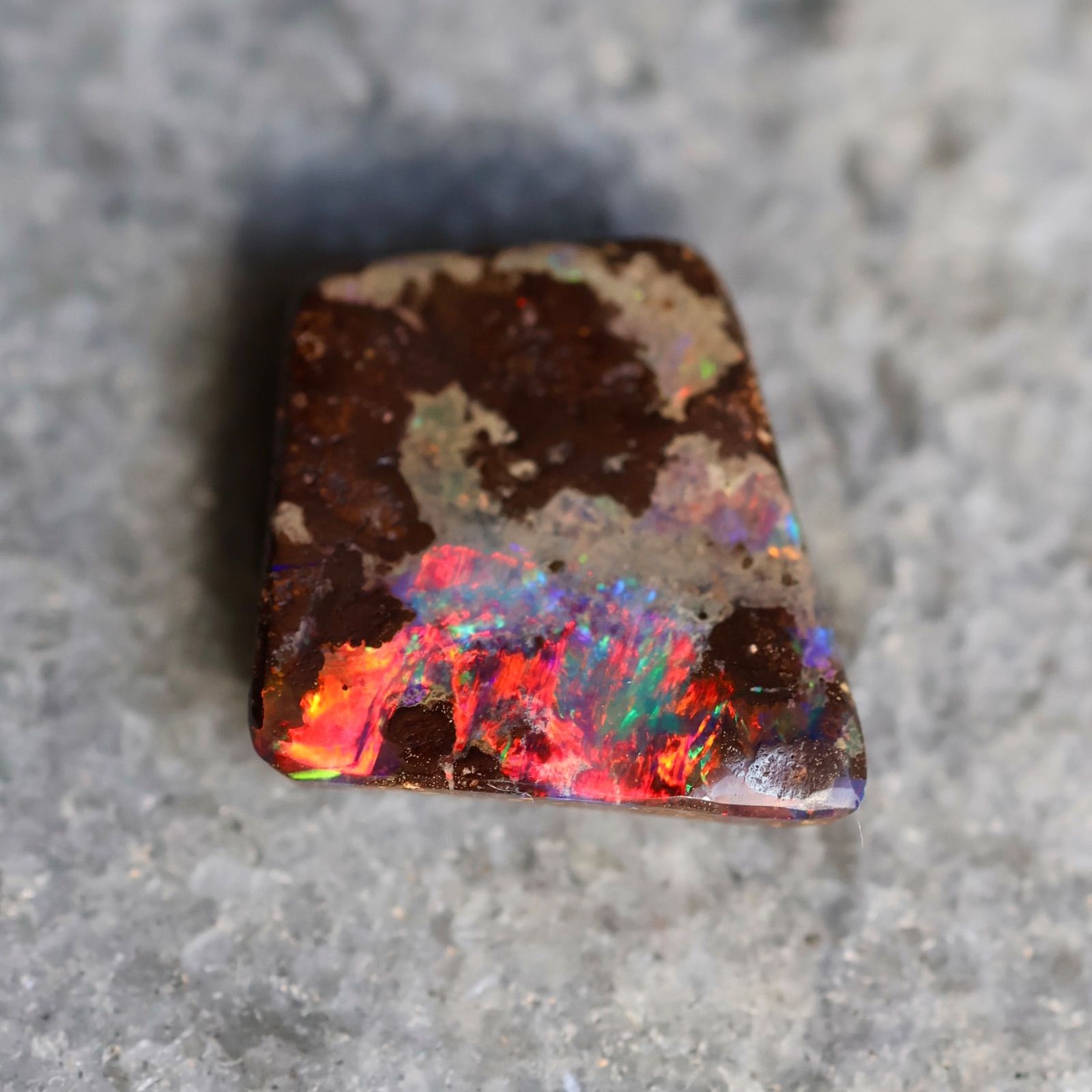 天然石ボルダーオパール 未使用品 天然ボルダーオパール 5.53ct クイーンズランド産 オーストラリア産