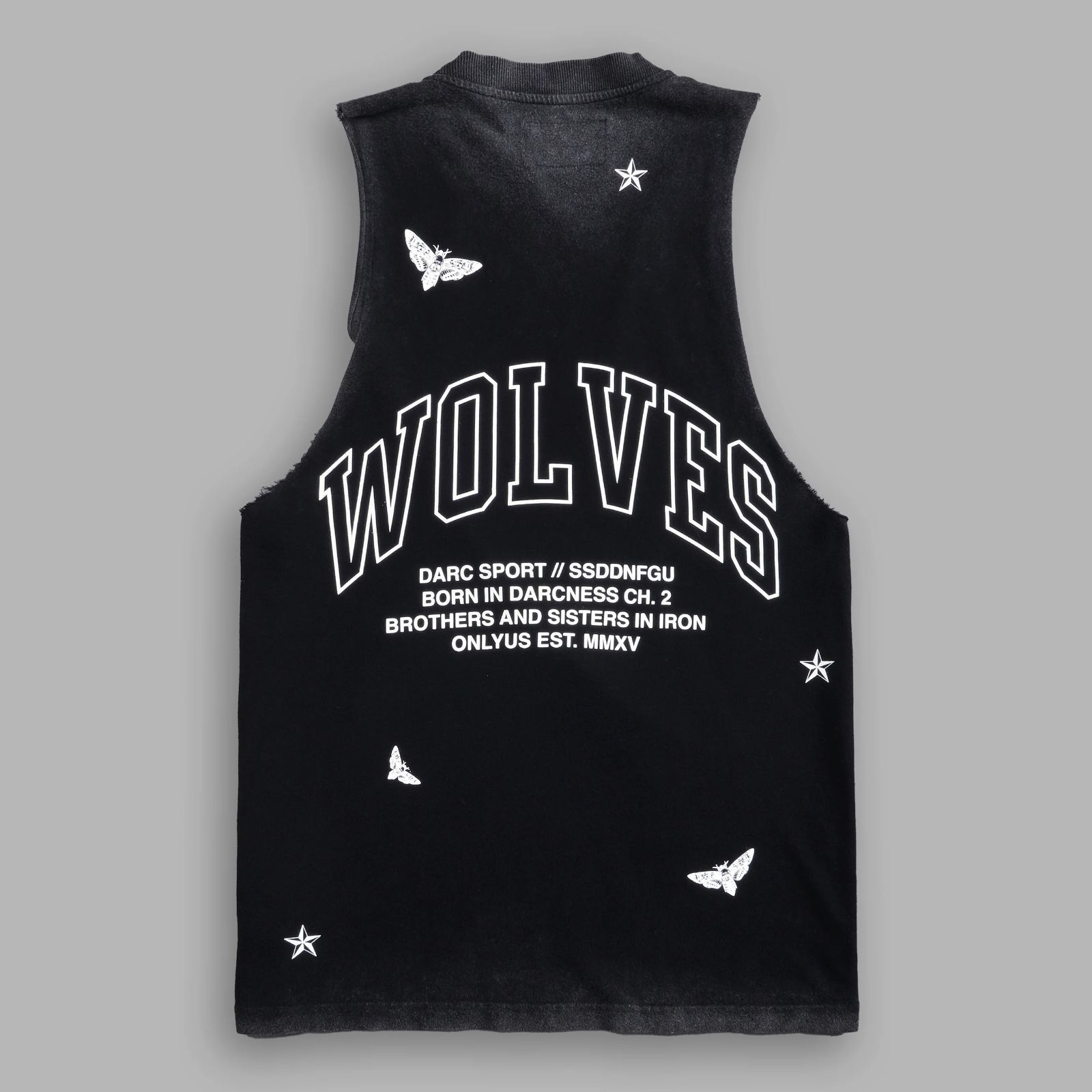 Darc Sport BORN IN DARCNESS UNLEASHED TOMMY MUSCLE TEE BLACK