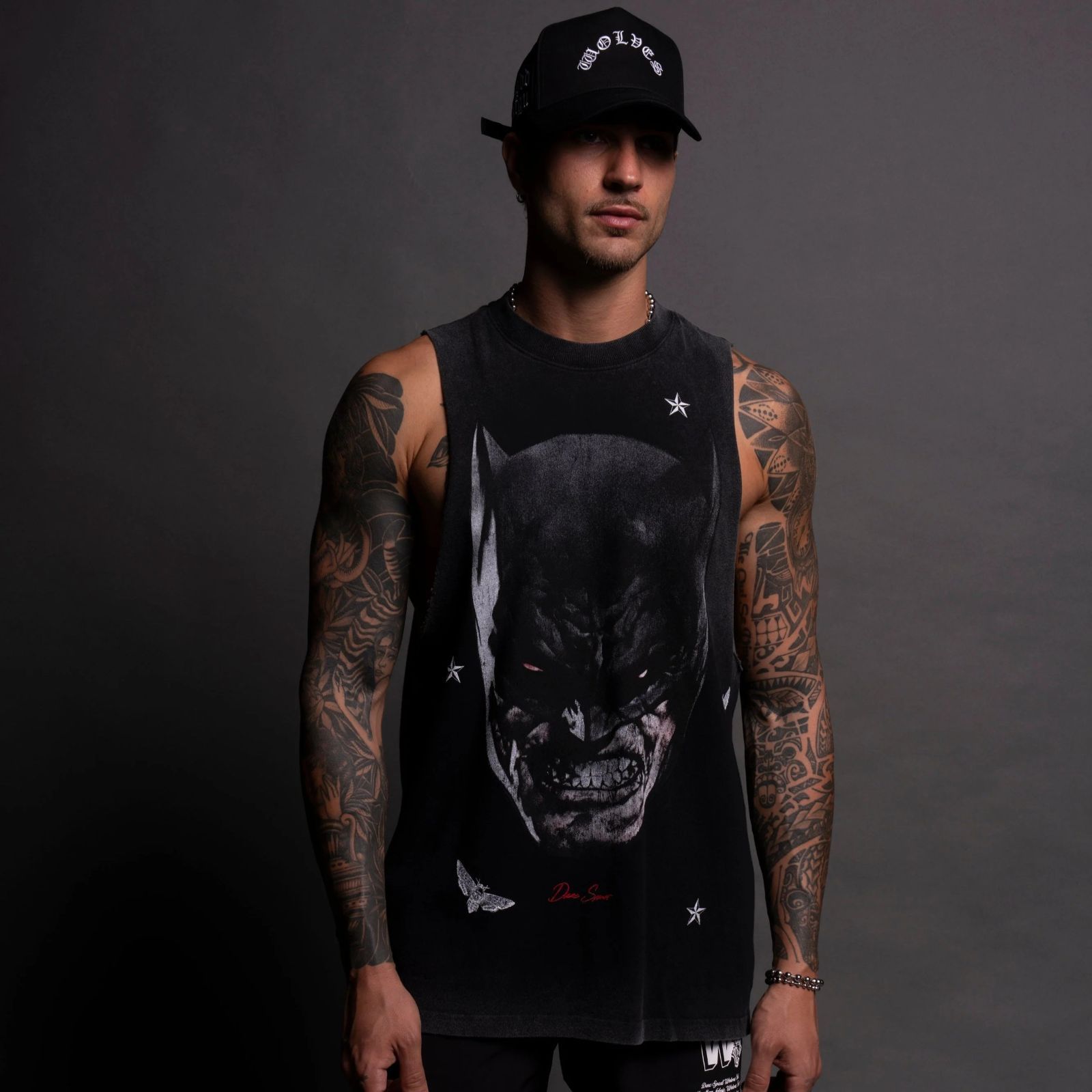 Darc Sport BORN IN DARCNESS UNLEASHED TOMMY MUSCLE TEE BLACK
