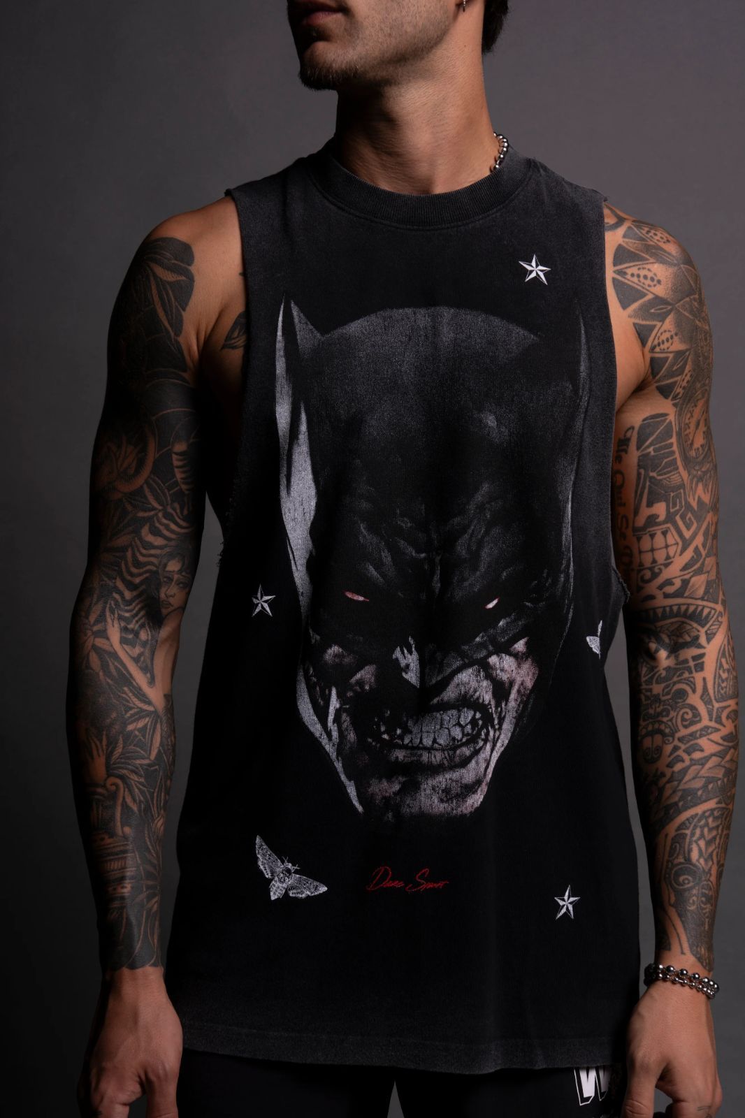 Darc Sport BORN IN DARCNESS UNLEASHED TOMMY MUSCLE TEE BLACK