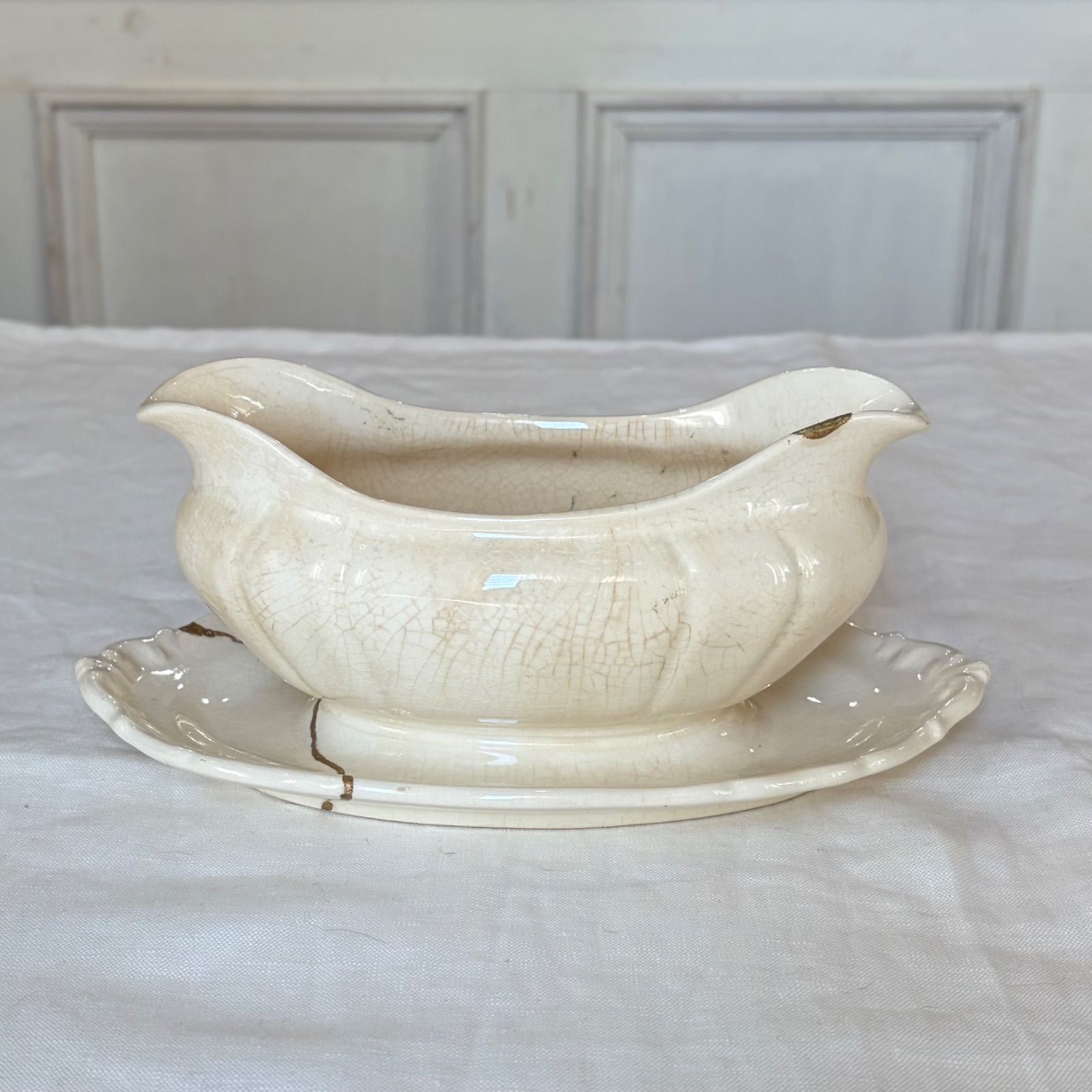 金継ぎ済）フランスアンティーク ボレロイ ボッホ ソーシエール