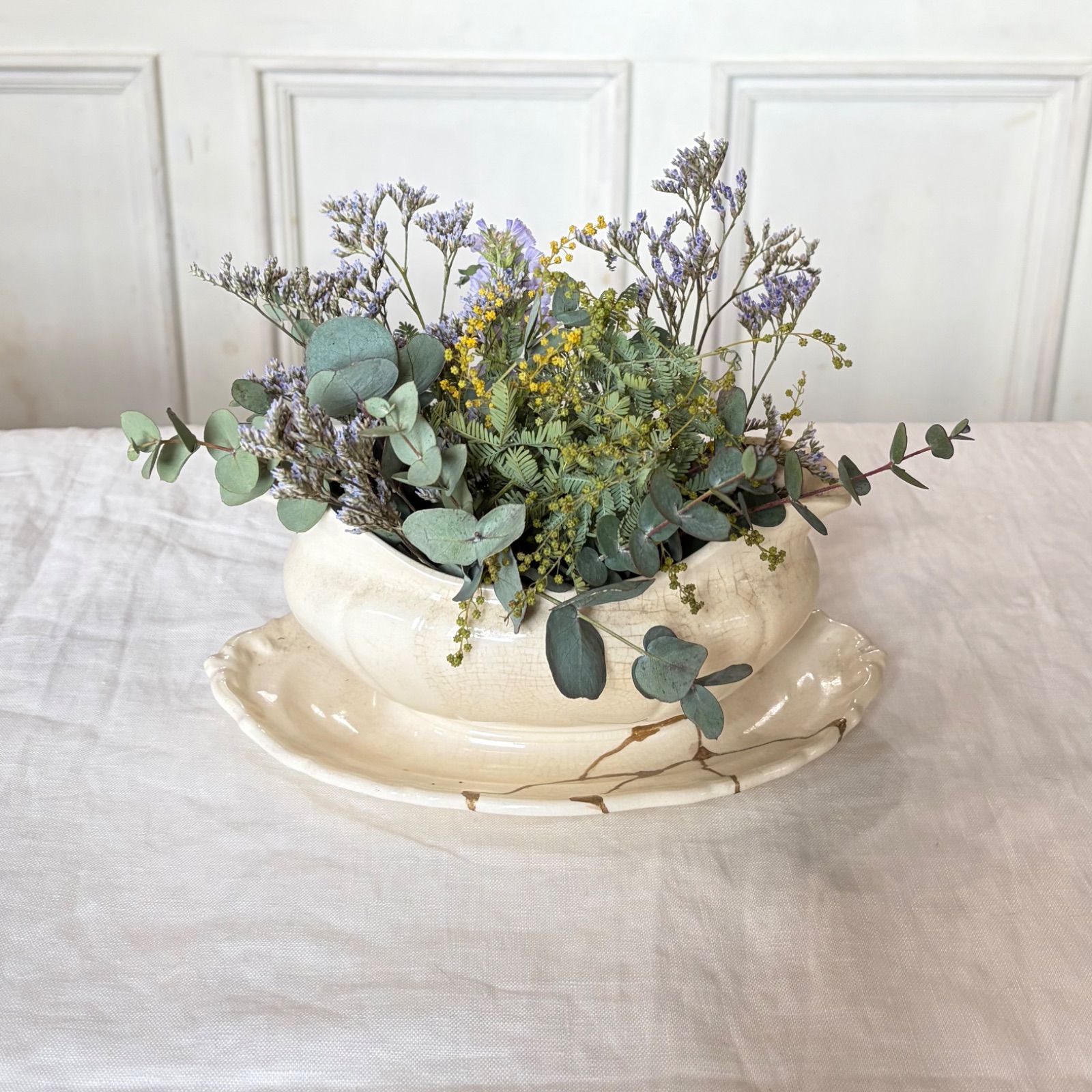 金継ぎ済）フランスアンティーク ボレロイ ボッホ ソーシエール