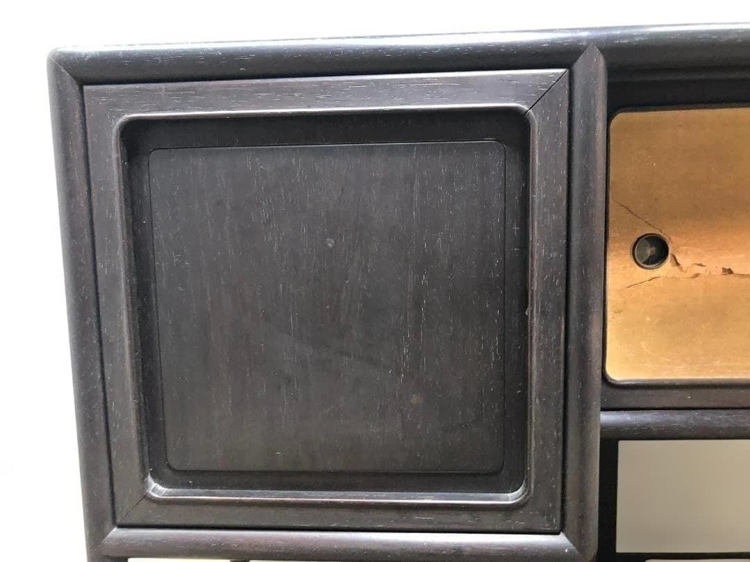 箪笥 飾り棚 違い棚 茶道具透かし彫り 和箪笥 アンティーク ビンテージ