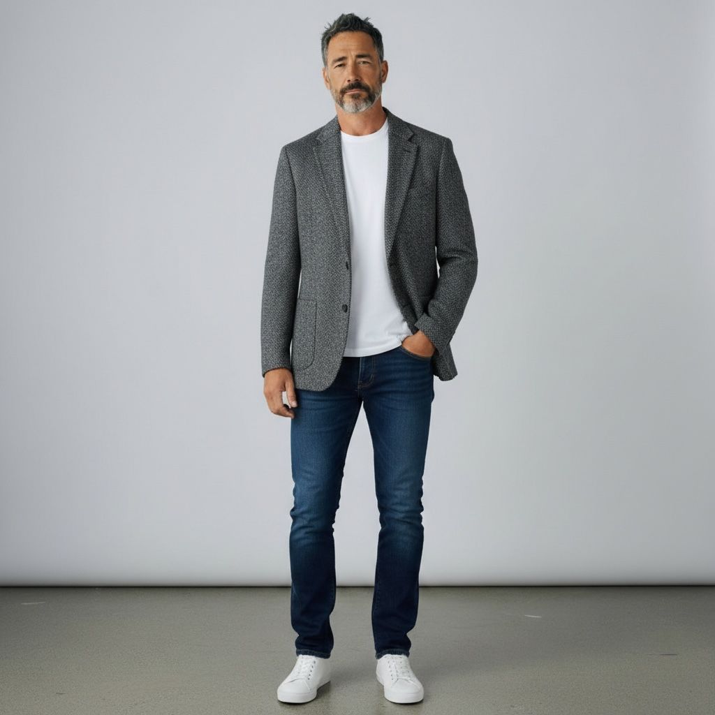 新品未使用》 Harris Tweed ハリスツイード ヘリンボーン テーラード