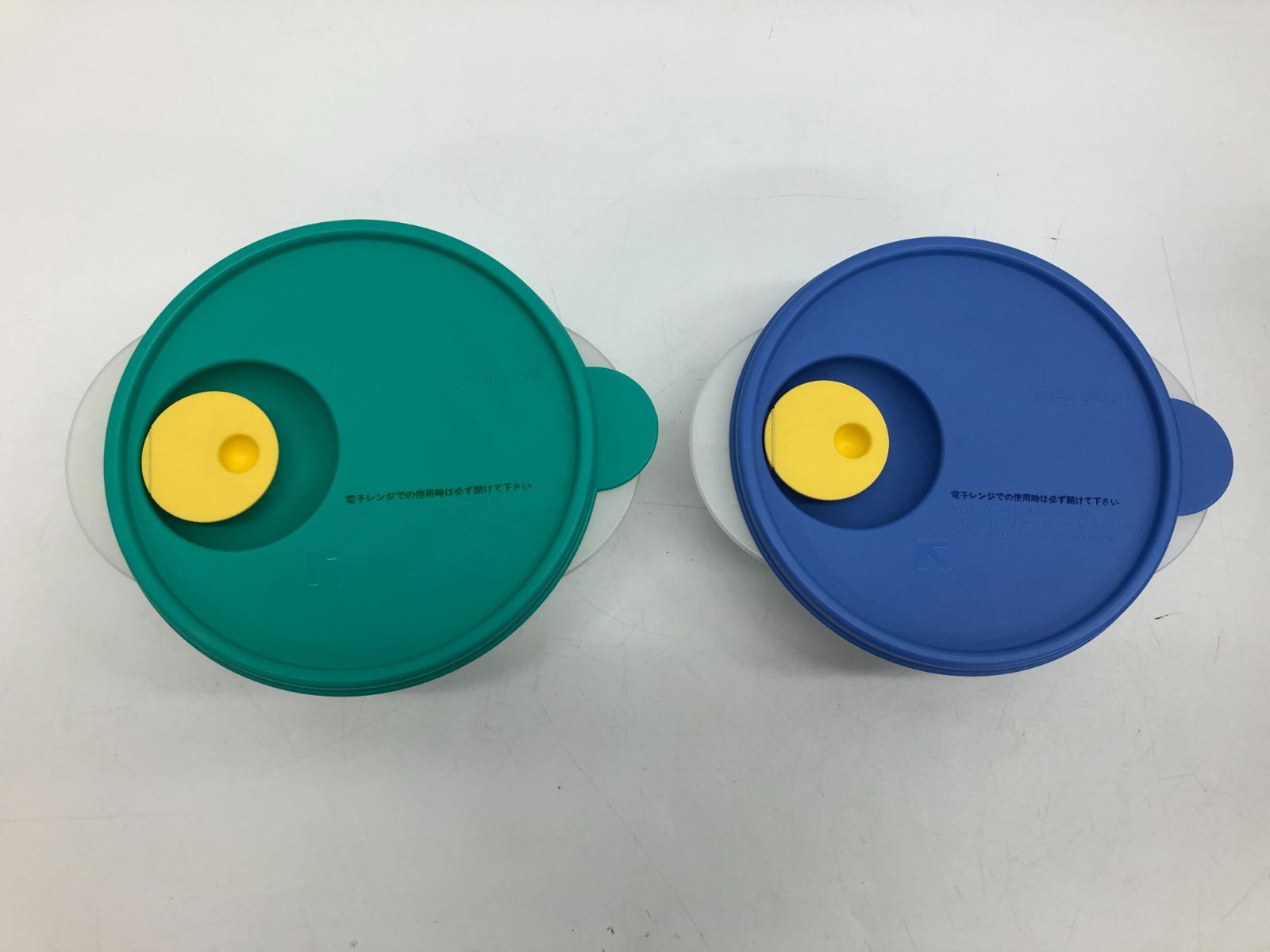 昭和レトロ 美品 Tupperware タッパーウェア クリスタルウェーブ 2個