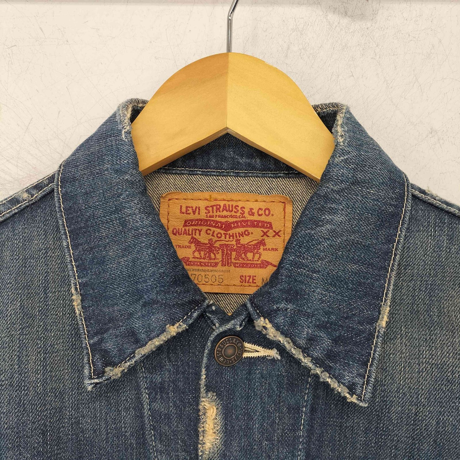 リーバイス Levis 70505 3rd ダメージ加工 デニムトラッカージャケット 