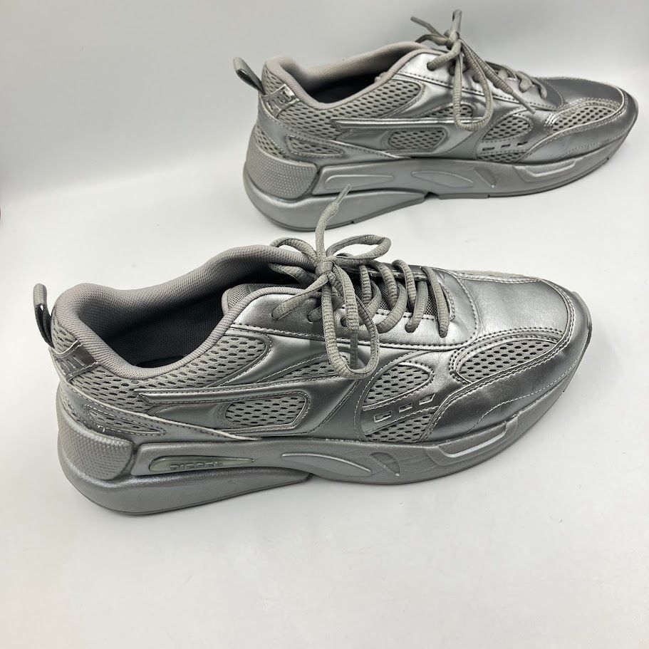 DIESEL スニーカー Y02868 26.5cm シルバー 靴 DIESEL (ディーゼル) S 