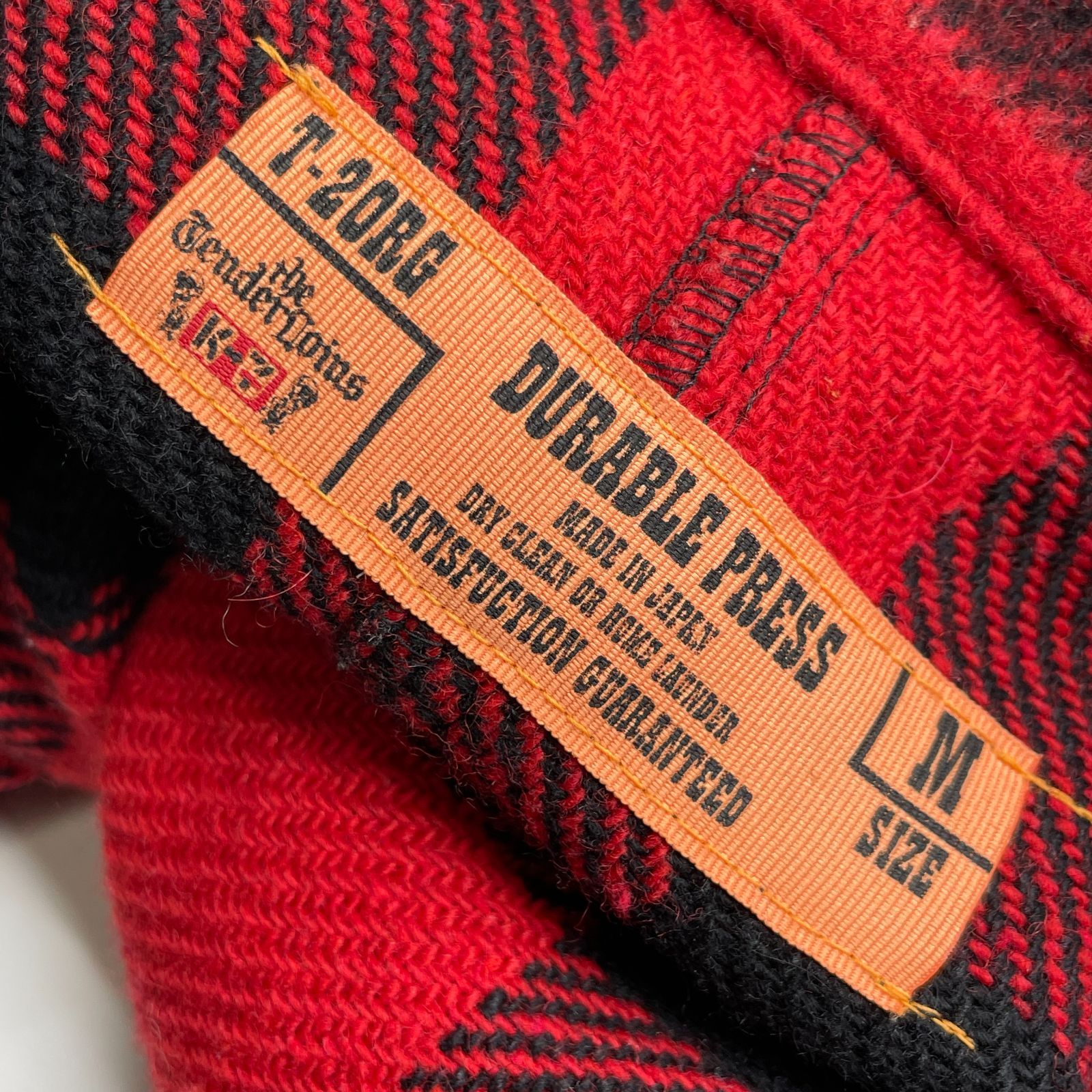 TENDERLOIN テンダーロイン バッファロー ジャケット チェック レッド