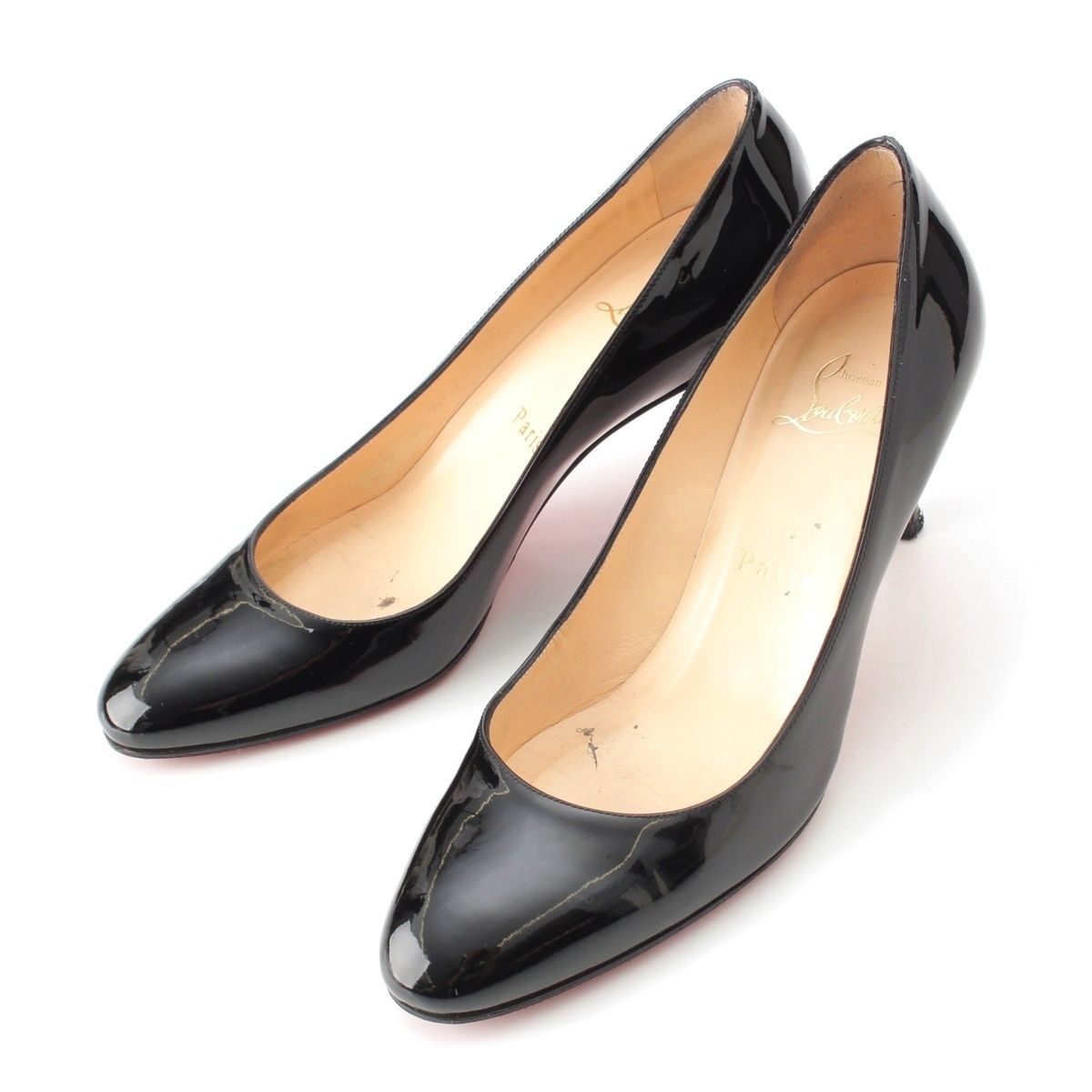 クリスチャンルブタン パテント マルシアヴァラ ラウンドトゥ ヒール