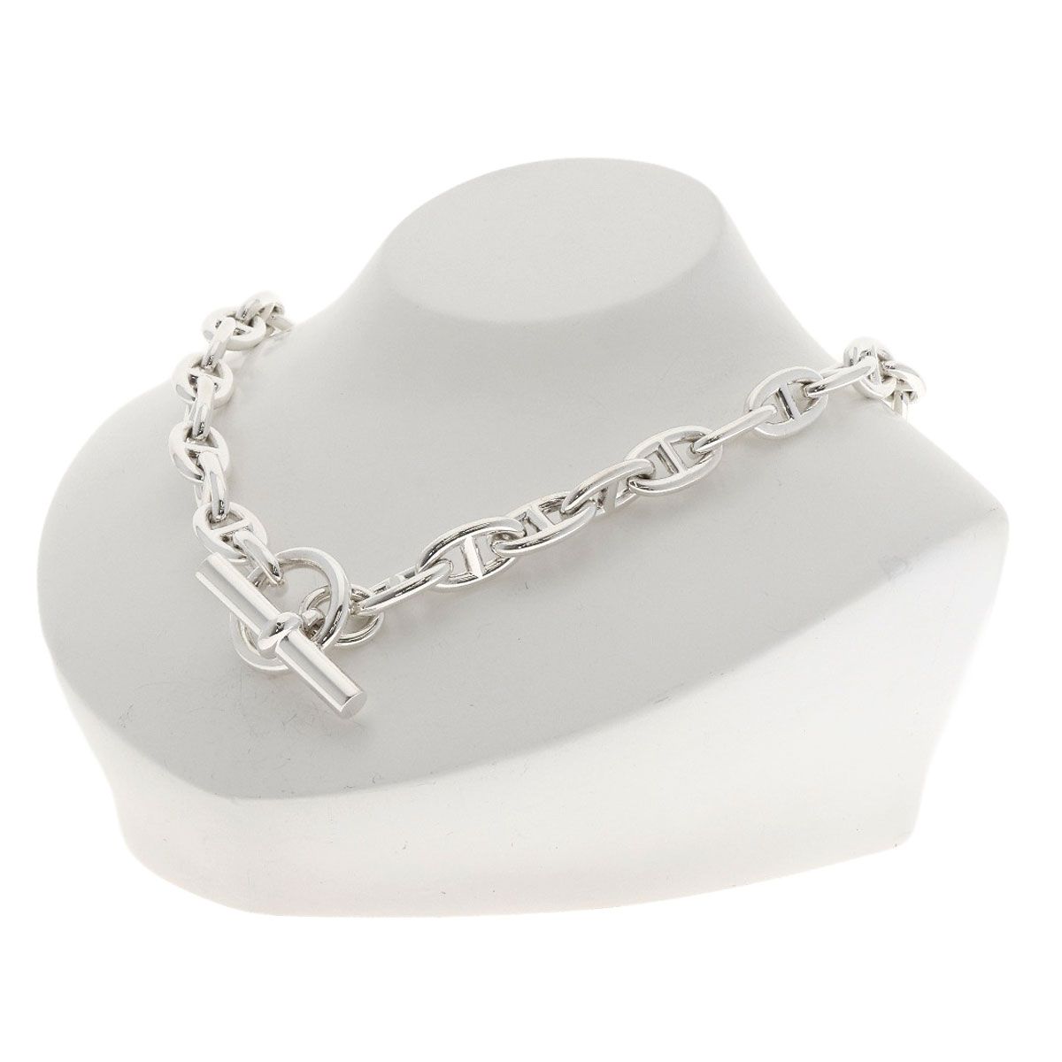 HERMES エルメス シェーヌダンクル GM 32コマ ネックレス SV