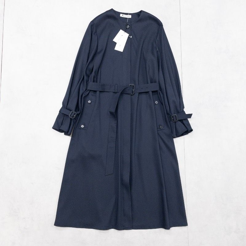 Aquascutum アクアスキュータム ノーカラーコート スプリングコート