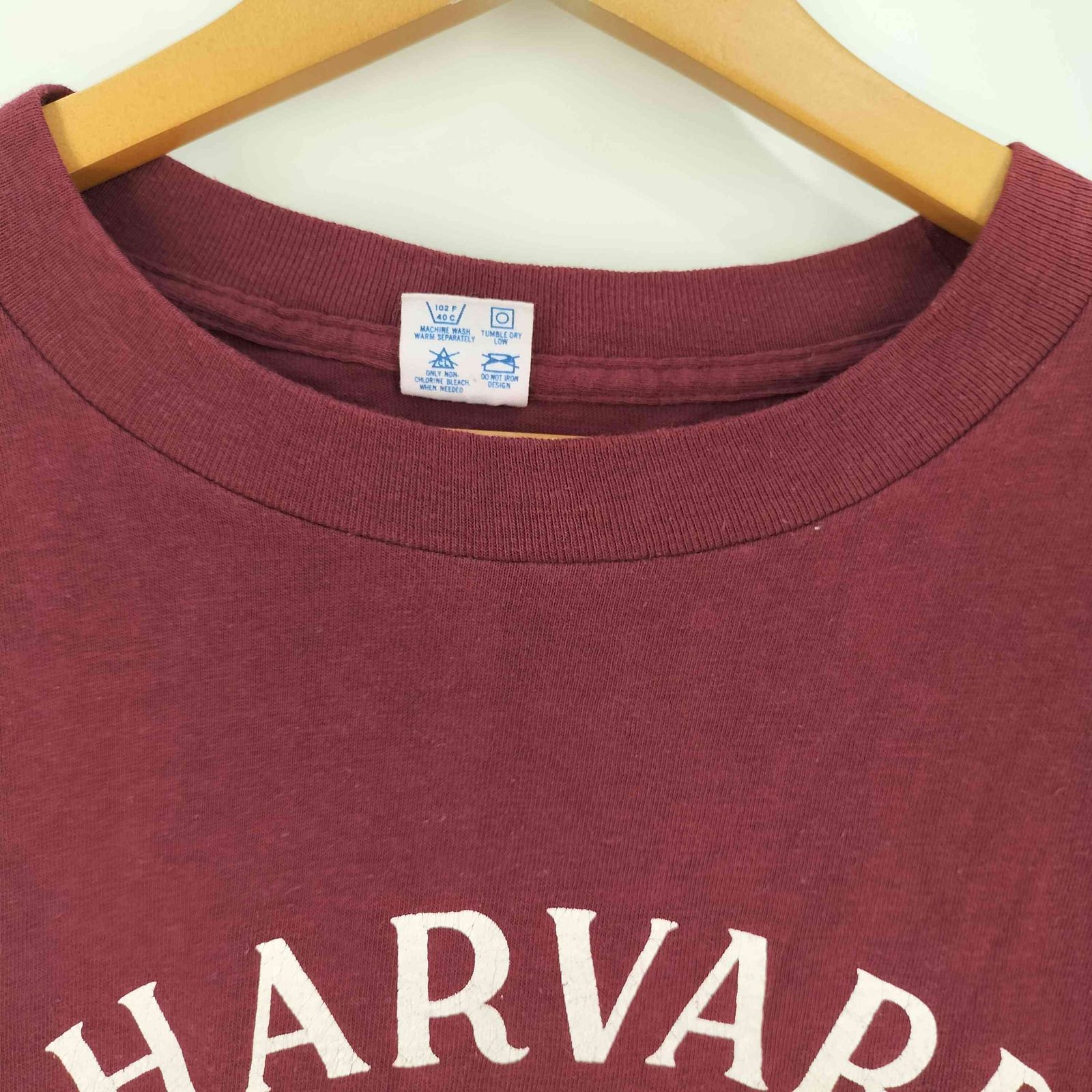 チャンピオン Champion 80S USA製 トリコタグ HARVARD ラバープリント