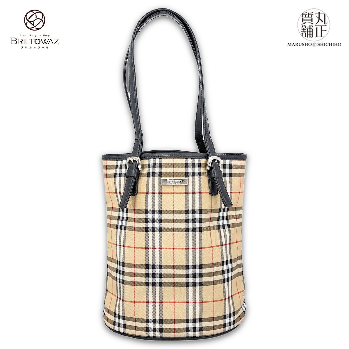 BURBERRY LONDONトートバッグピンクベージュノバチェック BURBERRY
