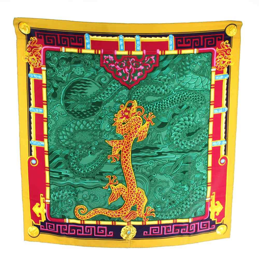 カルティエ Cartier スカーフ 大判 絹 シルク 総柄 ロゴ マルチカラー