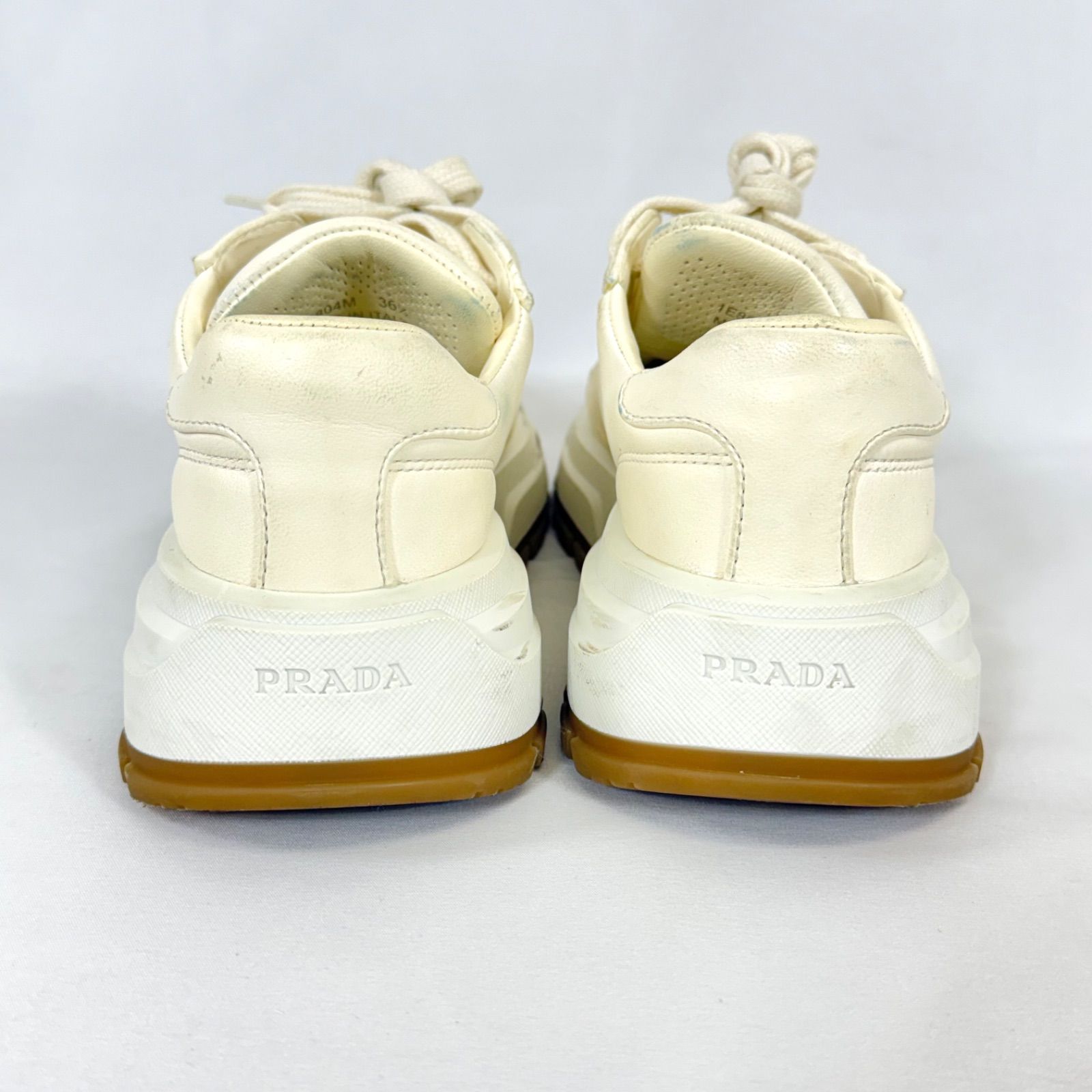 人気 現行モデル・美品】PRADA プラダ レザー Prax 01 レザー レース