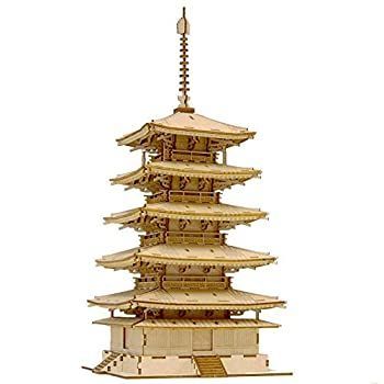 【】Wooden Art ki-gu-mi 五重の塔