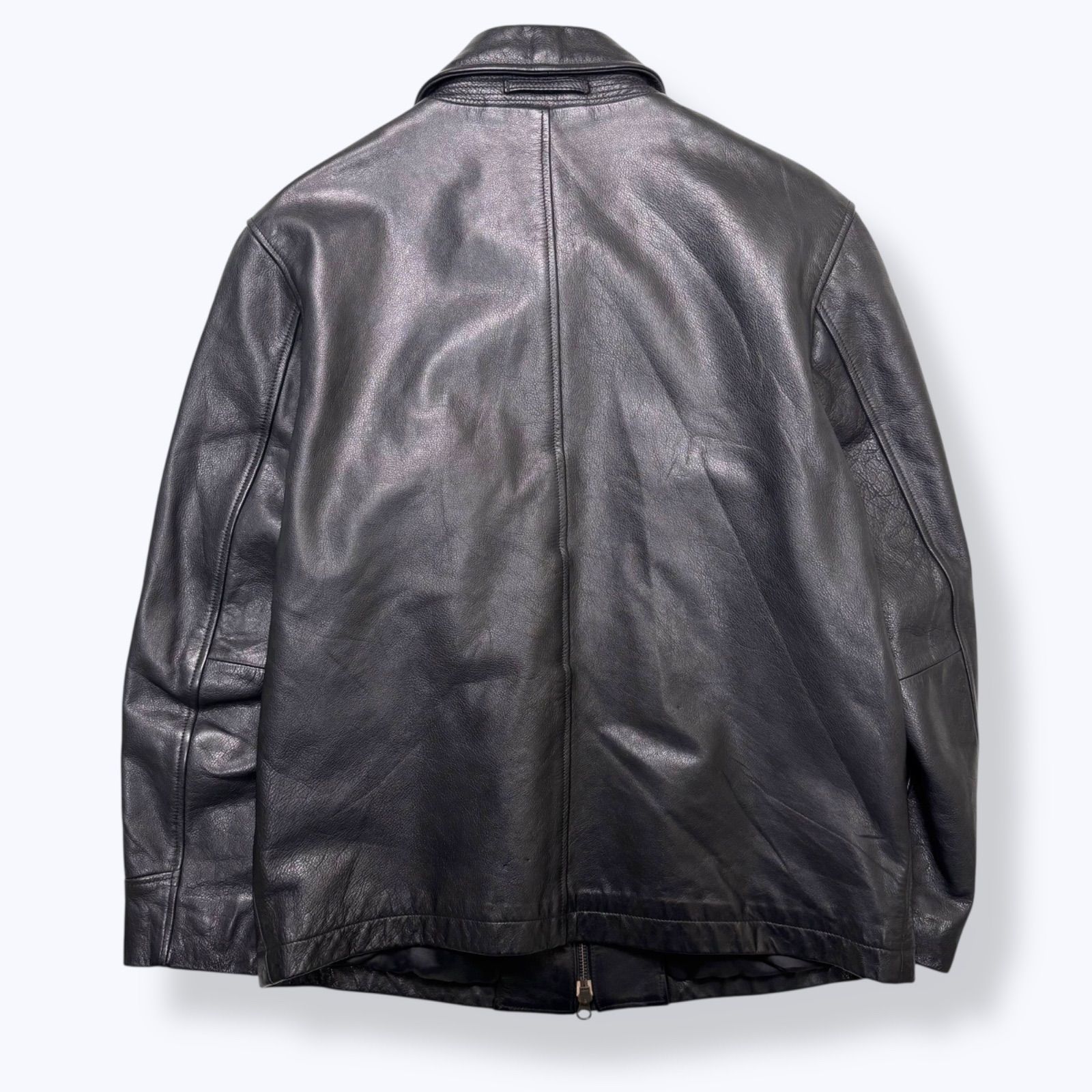 2000s BANANA REPUBLIC Double Zip Leather Jacket 【M】 2000年代 