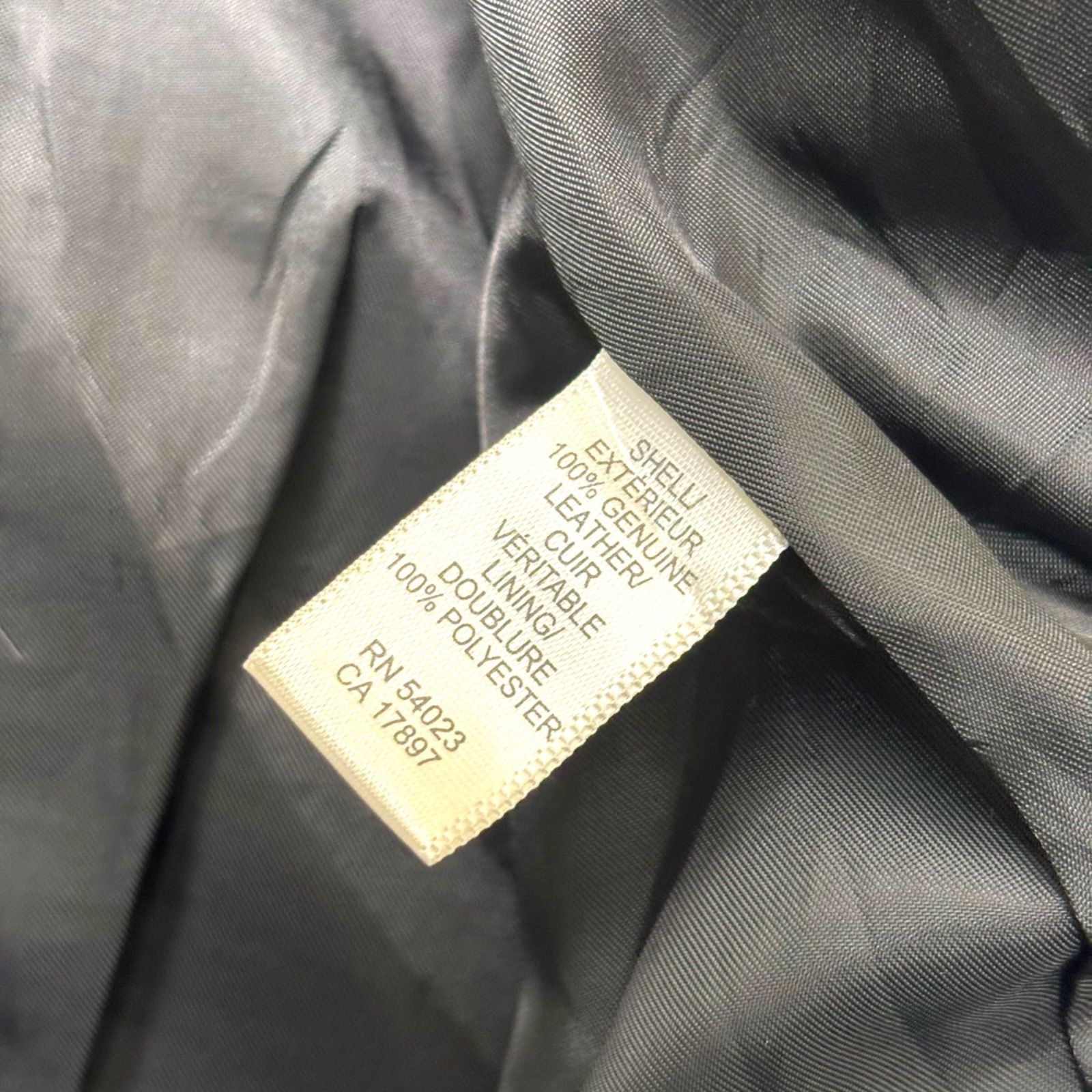 2000s BANANA REPUBLIC Double Zip Leather Jacket 【M】 2000年代