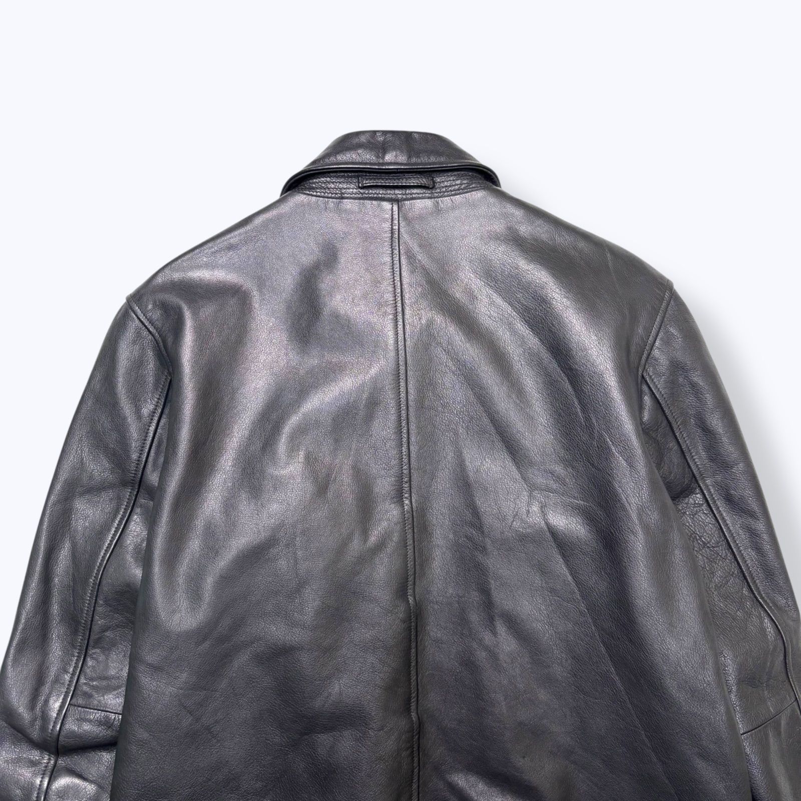 2000s BANANA REPUBLIC Double Zip Leather Jacket 【M】 2000年代