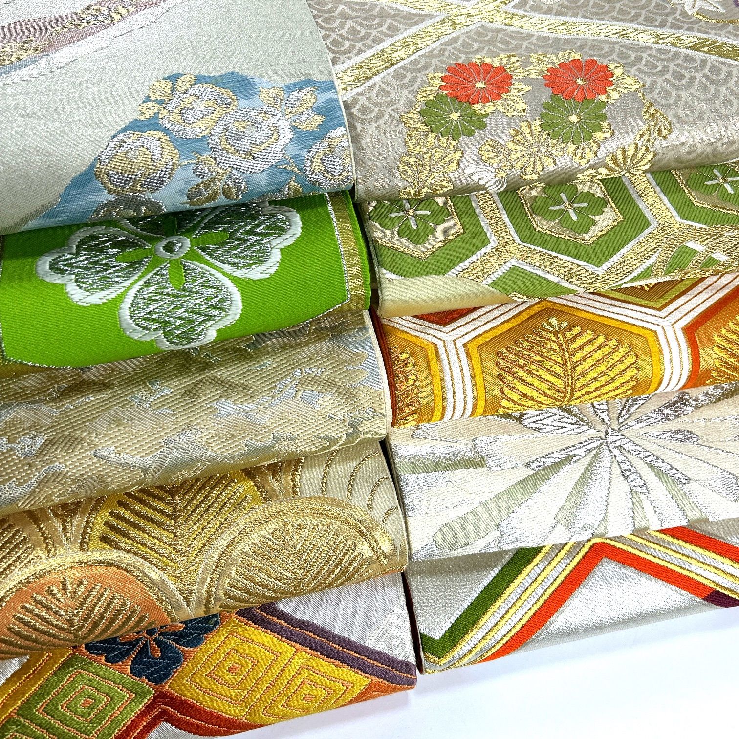 袋帯 10本 正絹 帯まとめ売り 同梱購入歓迎 リメイク用 着付け練習用