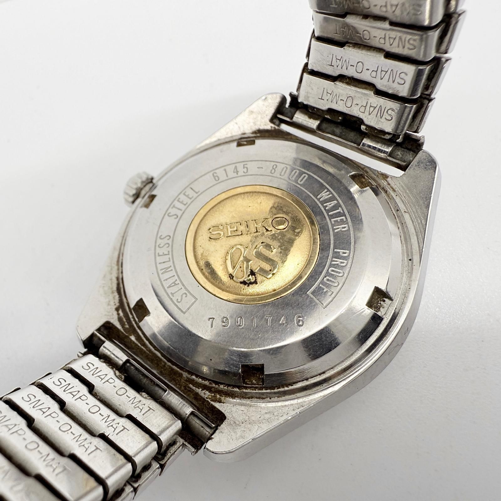  SEIKO セイコー グランドセイコー ハイビート 6145-8000 7901746 シルバー AT メンズ 腕時計 高級感 自動巻き時計 腕時計(アナログ)