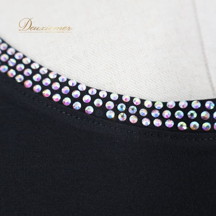 社交ダンス 衣装 トップス ブラウス ブラック系 タカダンス TAKA DANCE