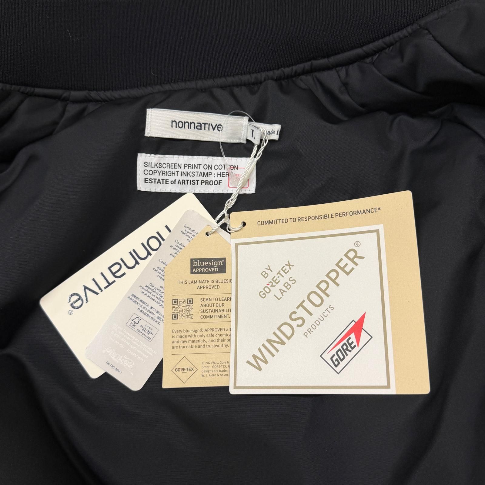 未使用 nonnative × ARTIST PROOF × FRGMT TROOPER PUFF BLOUSON NYLON 