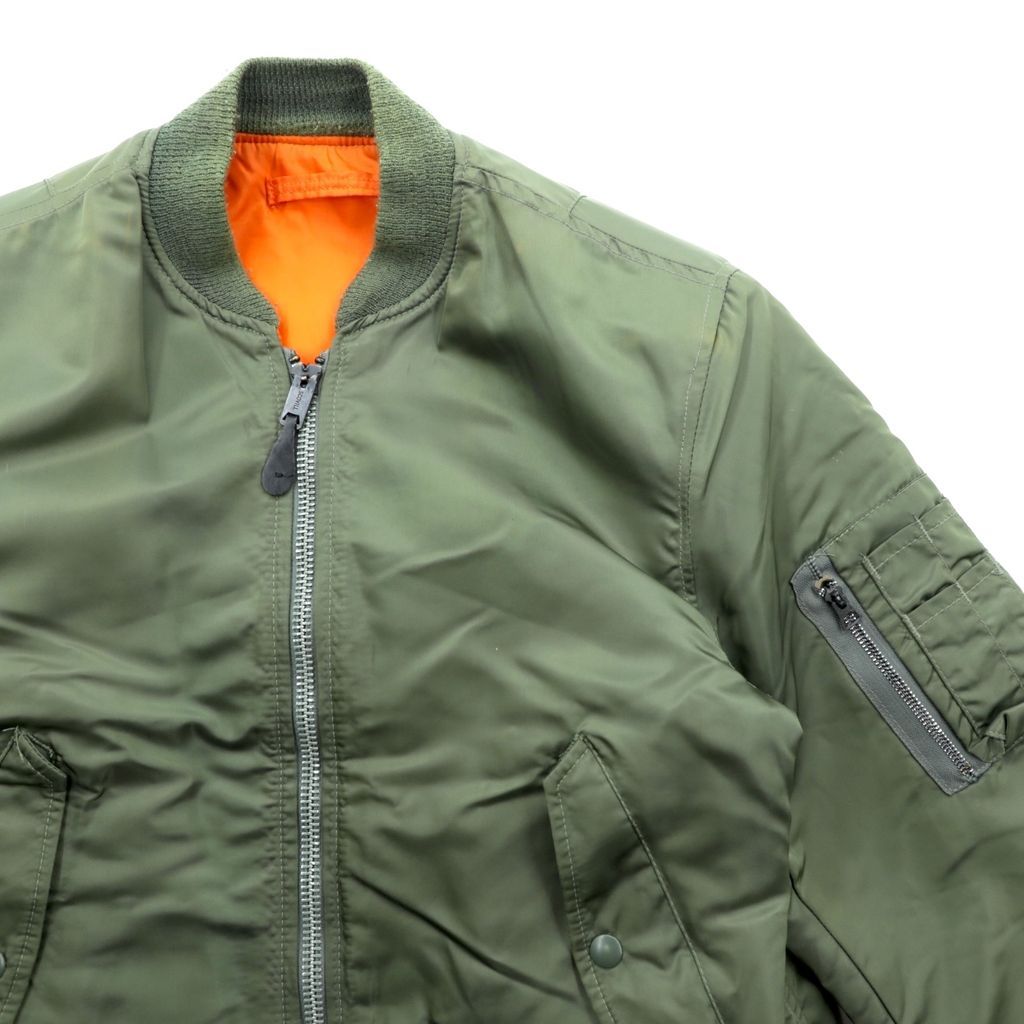 SPIEWAK 80年代 USA製 MA-1 フライトジャケット L カーキ リバーシブル