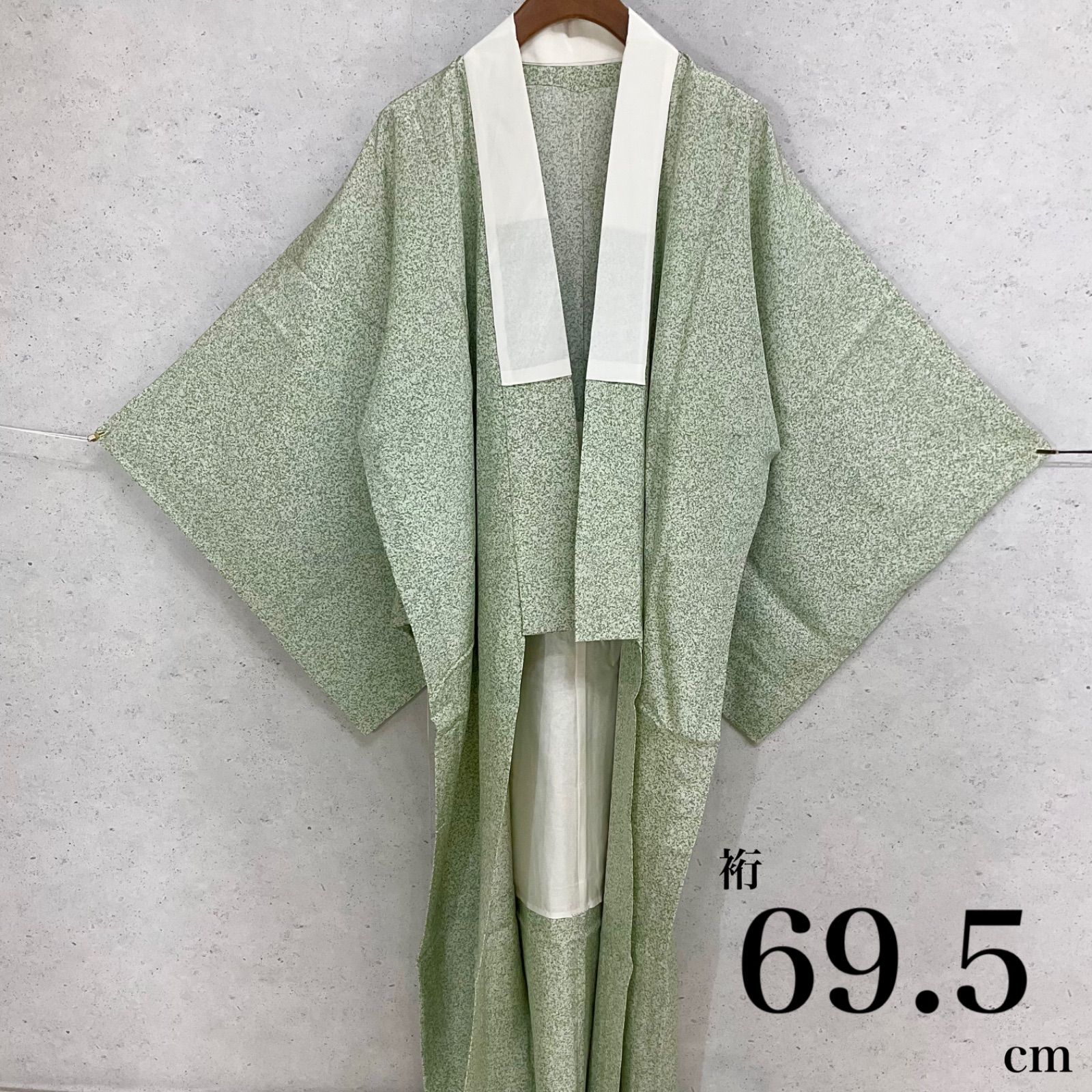 kimono+one◇未使用同然◇長襦袢◇単衣◇白半衿付き◇正絹◇袖無双