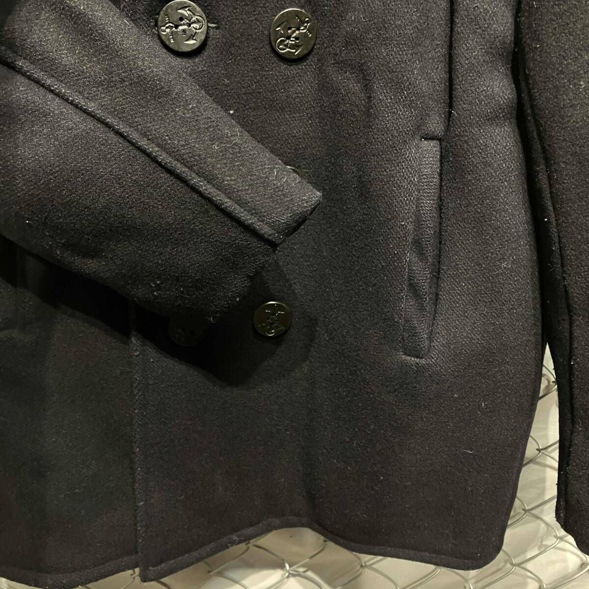 SCHOTT USA製 ピーコート Pコート size 20 ネイビー ショット ボタン