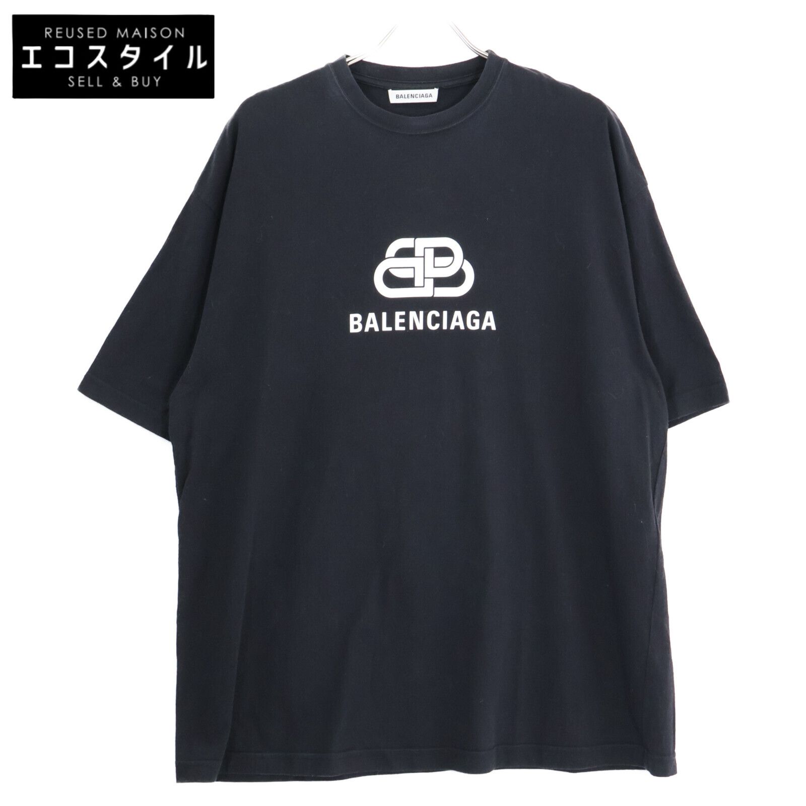 BALENCIAGA バレンシアガ 【国内正規】570813 BBロゴ 半袖Tシャツ/ M 