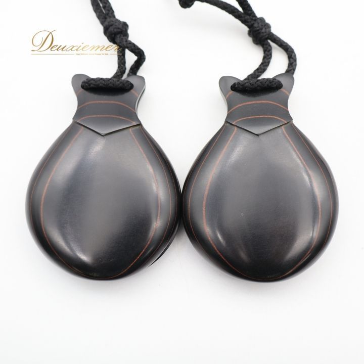 フラメンコ パリージョ カスタネット ブラック系 CASTANUELAS DEL SUR